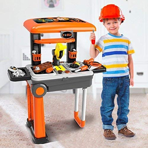 ست اسباب بازی میز ابزار 2 در 1 چمدانی کودک Case Workbench 2 in 1 Tool Set_اسباب بازی
